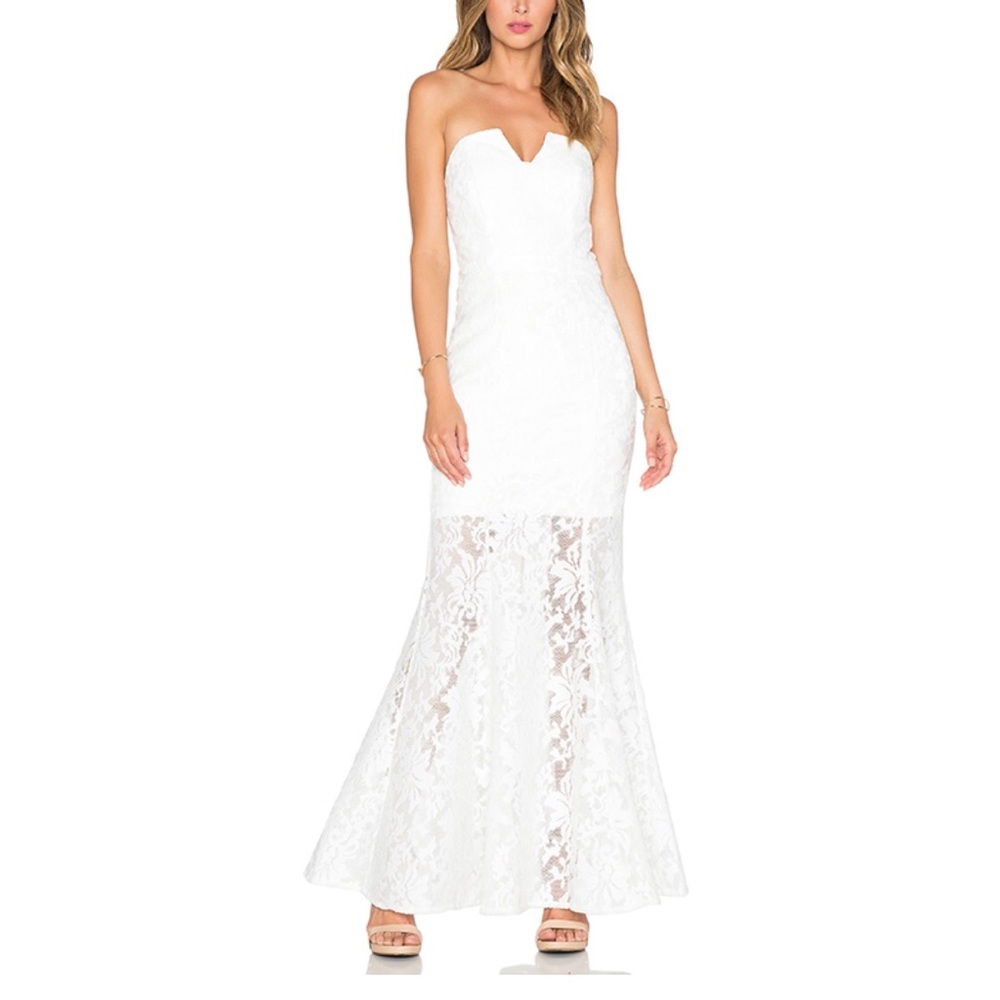 New Jarlo Annabelle Fishtail lace Maxi Dress